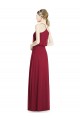 Buy Full Length V-Neck A-Line Chiffon Boho Bridesmaid Dress UK