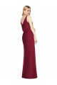 Buy Blouson Bodice Chiffon Bridesmaid Dress with Front Slit UK